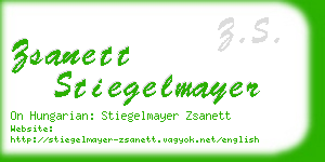 zsanett stiegelmayer business card